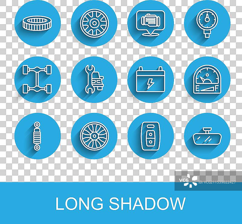 汽车用合金轮圈的减震器组件图片素材