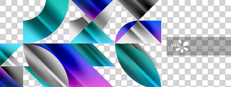 象征创意的抽象几何形状图片素材