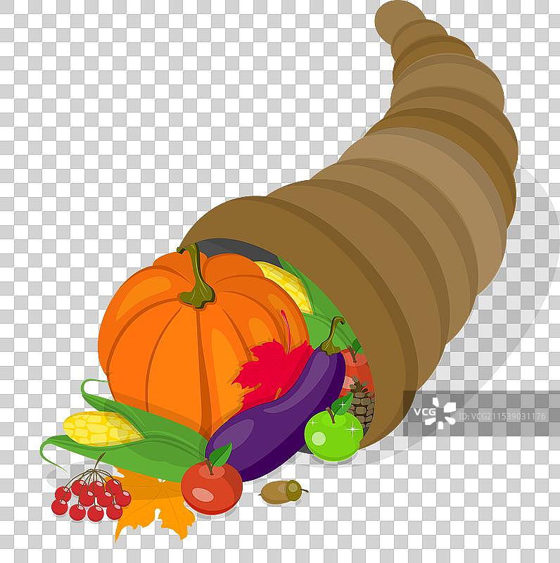 3D等距平面感恩节图标集合图片素材