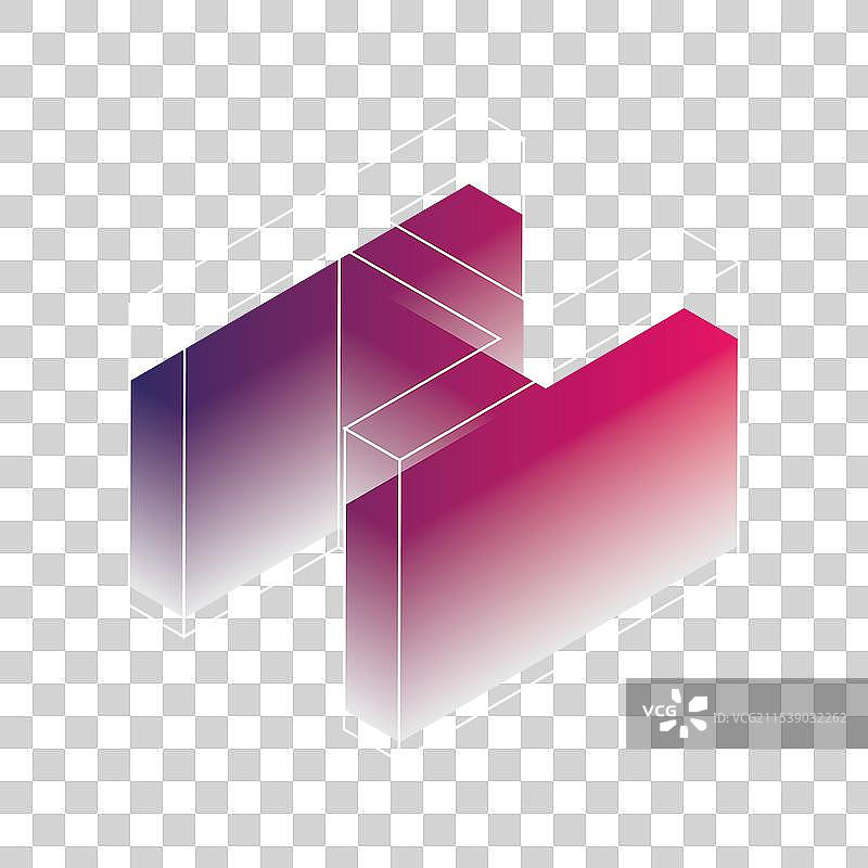 大写字母H立体玻璃果冻字效果创意图案设计免扣元素图片素材