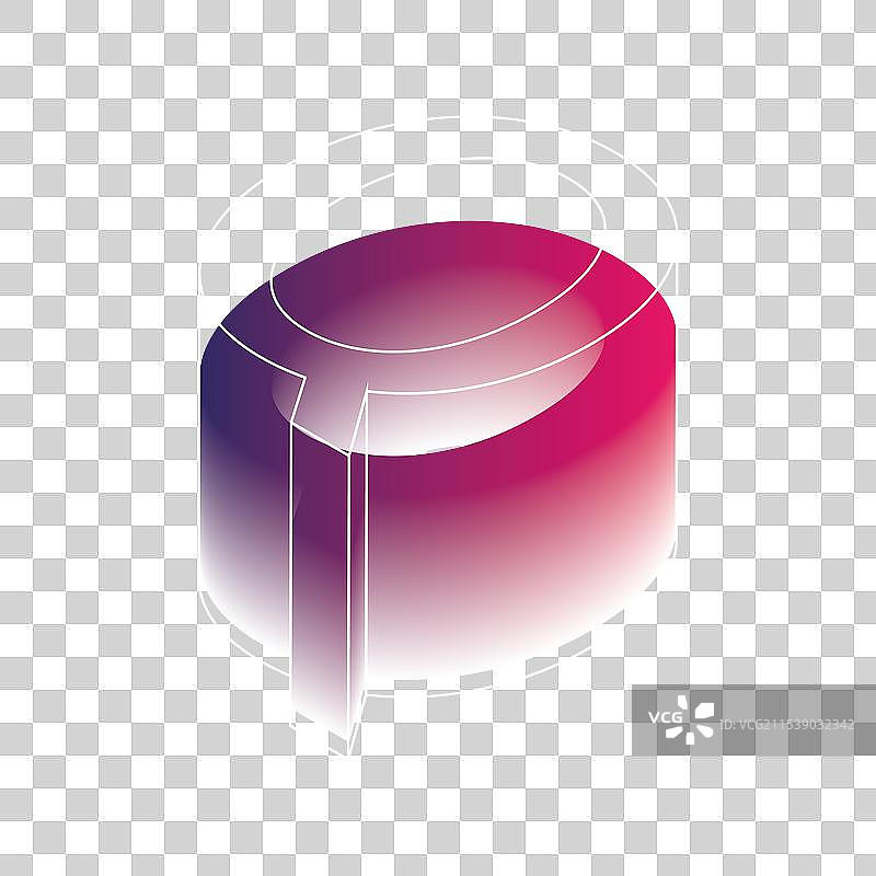 大写字母Q立体玻璃果冻字效果创意图案设计免扣元素图片素材