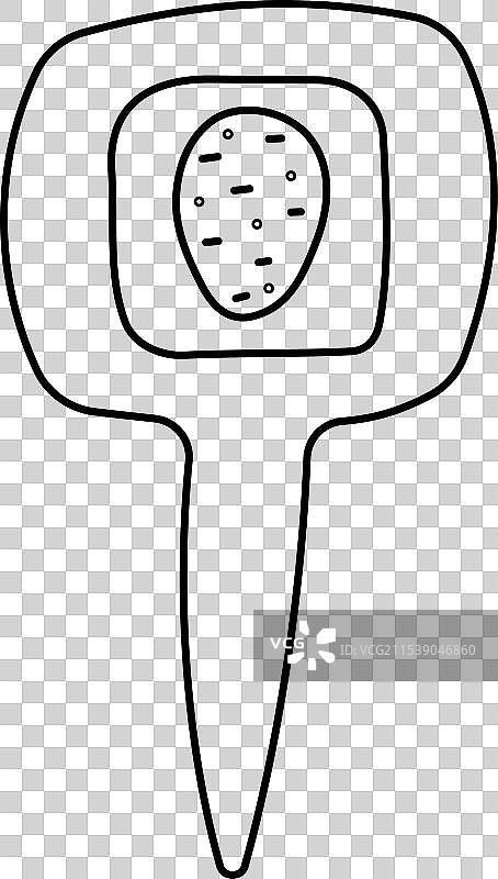 蔬菜植物的花园标识图片素材