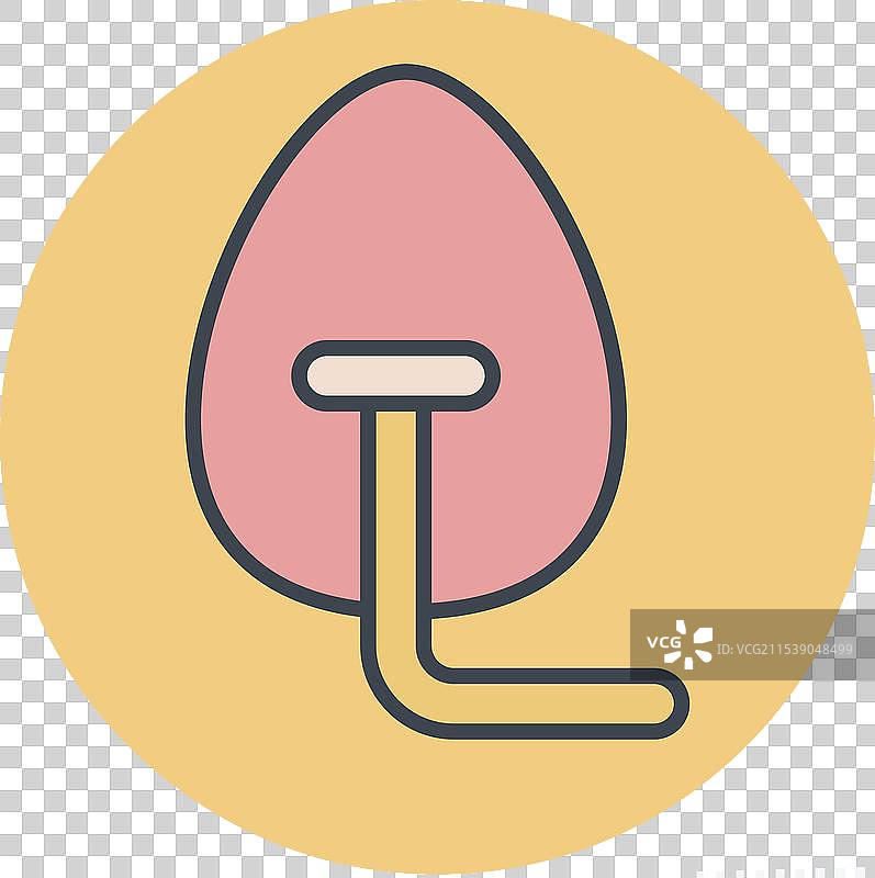 与医疗符号颜色相关的氧气面罩图标图片素材