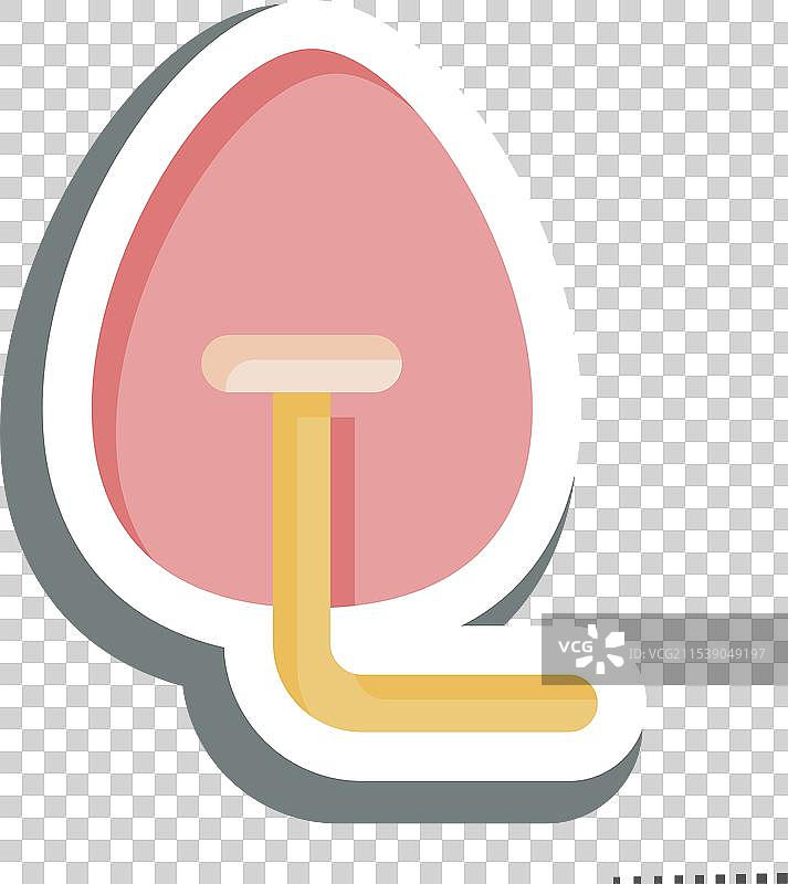 与医疗符号相关的氧气面罩贴纸图片素材