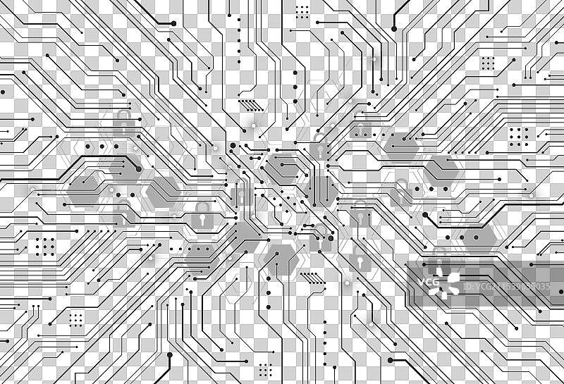 高级安全网络数字概念抽象图像图片素材