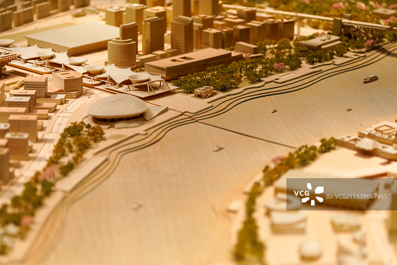 上海城市规划展示馆 黄浦江 世博轴图片素材