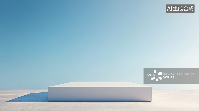 【AI数字艺术】现代城市建筑空间与平台广场图片素材