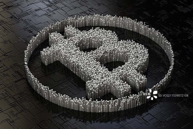 抽象比特币概念图片素材