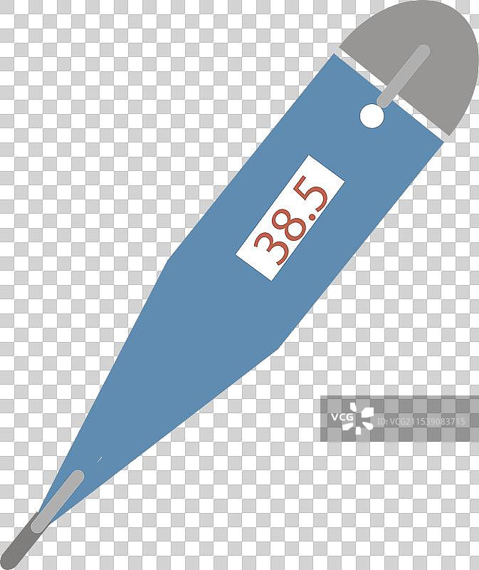 彩色电子温度计图标图片素材