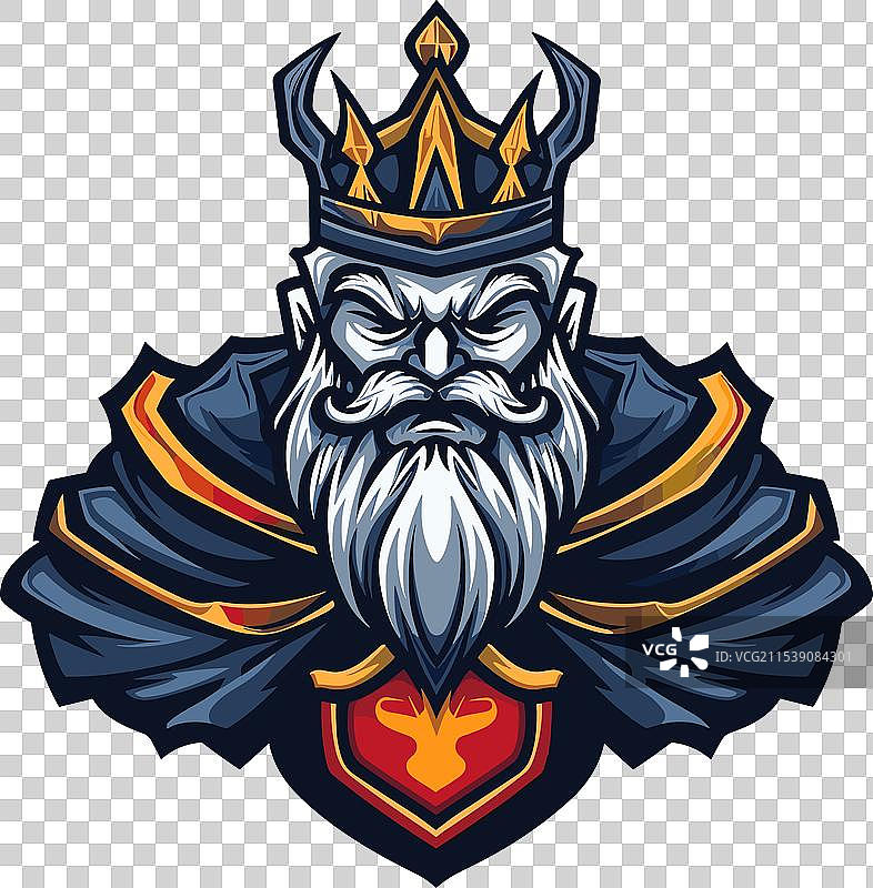 电子竞技标志国王图标贴纸皇冠图片素材