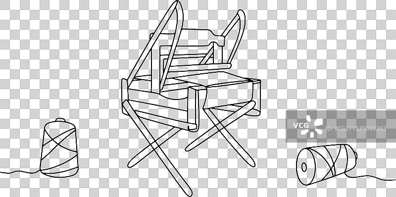 织布机纺织工具图片素材