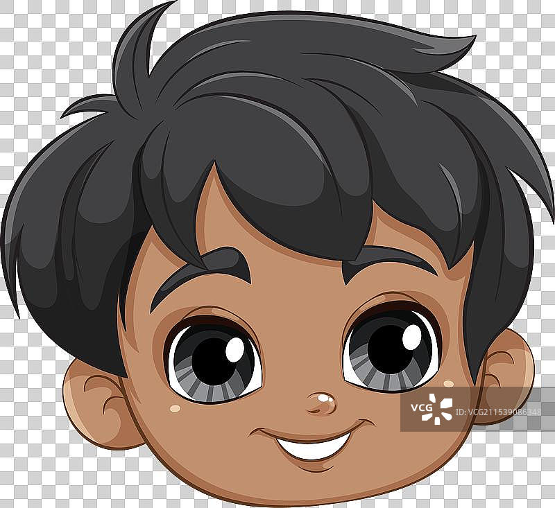 一个快乐的小男孩的脸图片素材