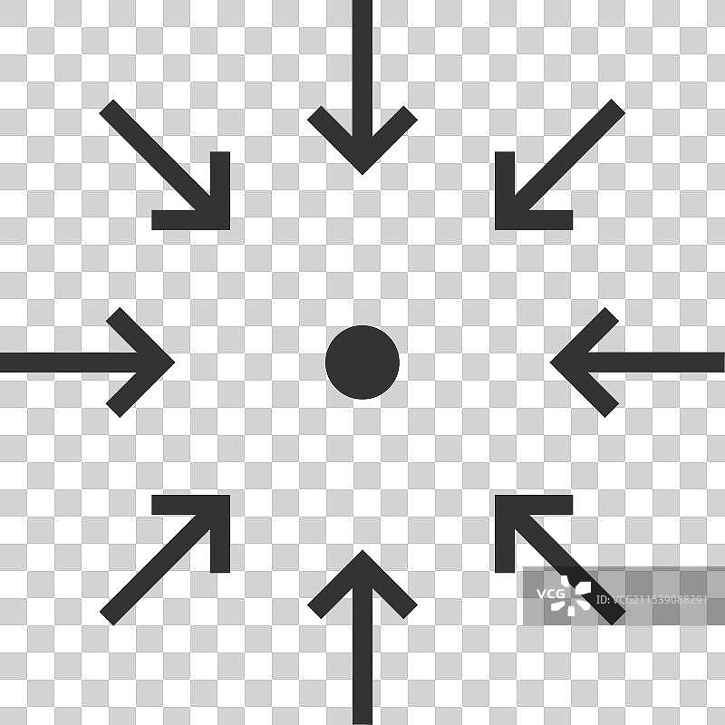 箭头集中注意力图标图片素材
