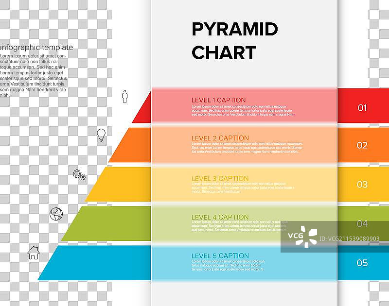 信息图表金字塔图表模板图片素材