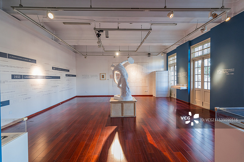 苏州 颜文梁纪念馆内部及展厅（苏州美术专科学校旧址）图片素材