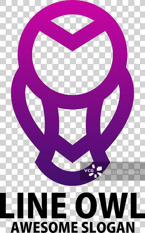 渐变色的奢华龙标志设计图片素材