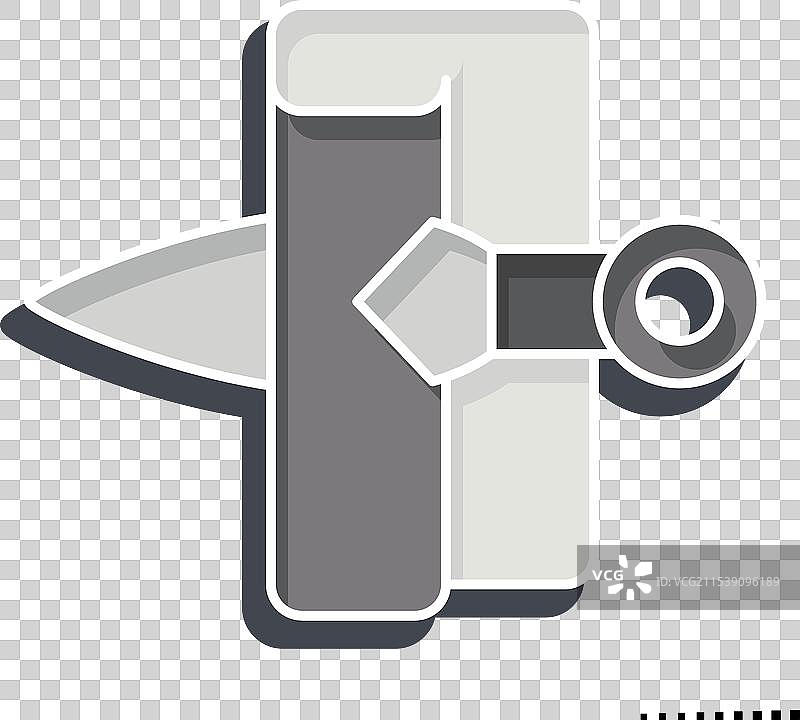 与忍者符号相关的光泽风格图标书信图片素材