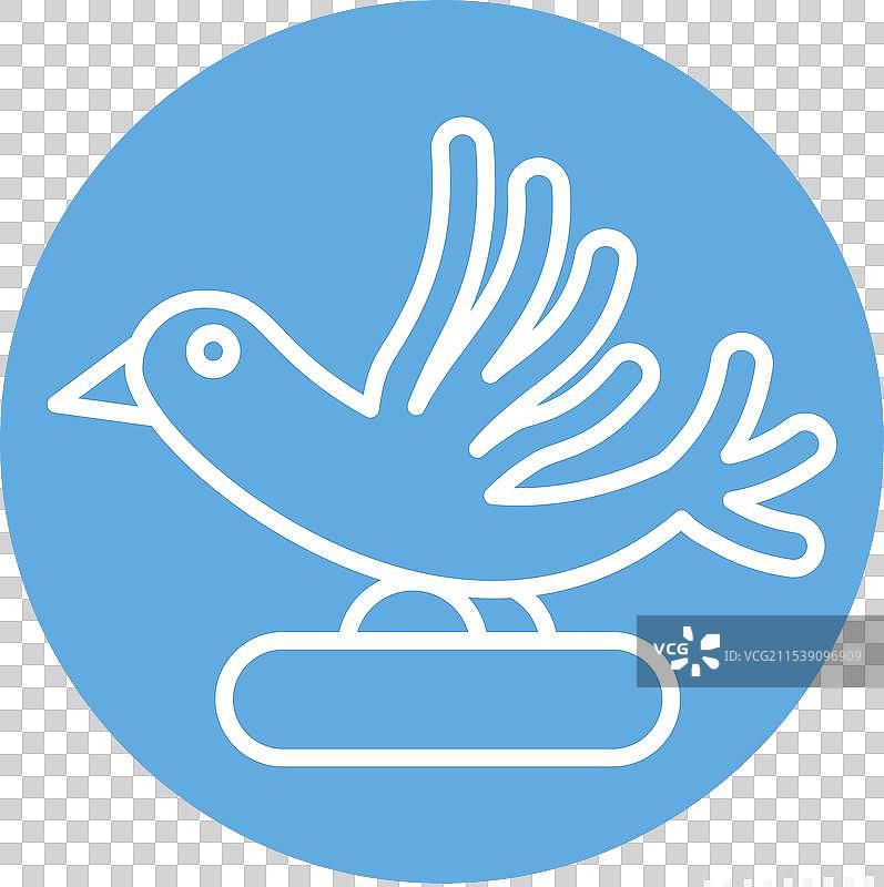 与忍者符号相关的蓝色发送消息图标图片素材