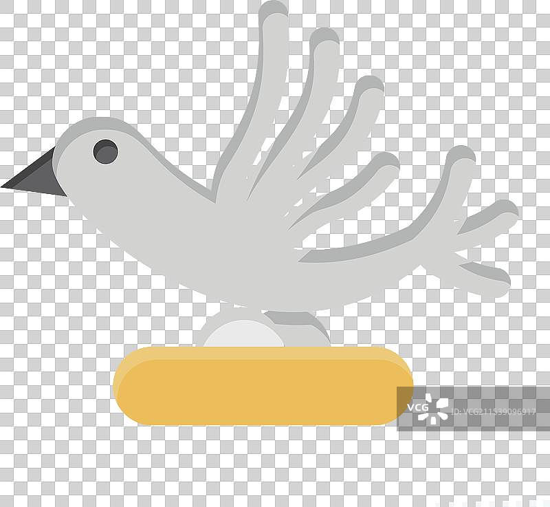 与忍者符号相关的发送消息图标扁平设计图片素材