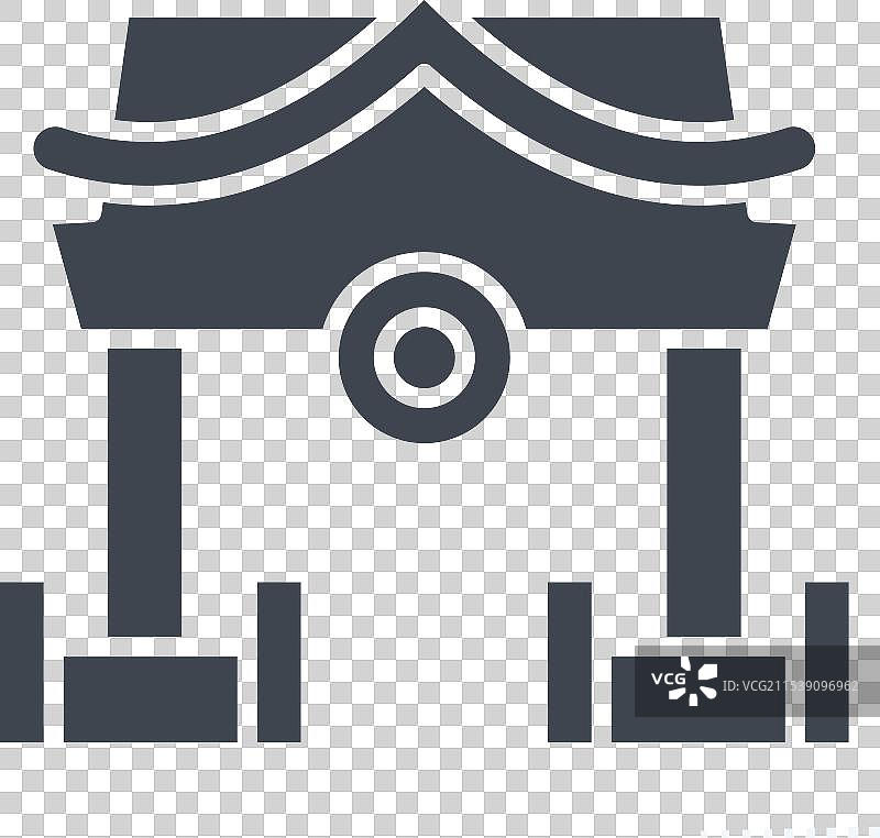 与忍者符号图标风格相关的神社图标图片素材