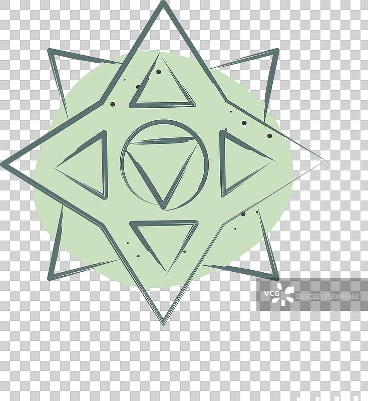 与忍者符号相关的图标手里剑彩色斑点图片素材