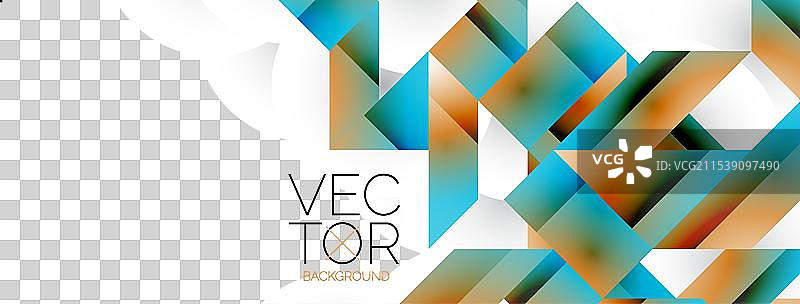 白色背景上的几何纯粹性 - 线条与方形图片素材