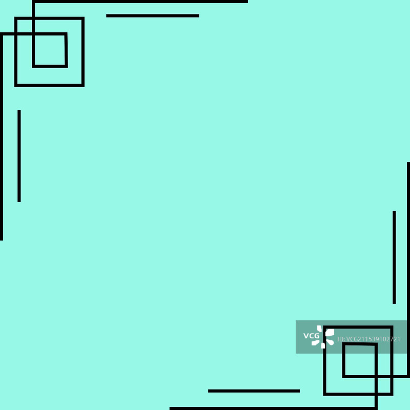 复古手绘的带角落的画框图片素材