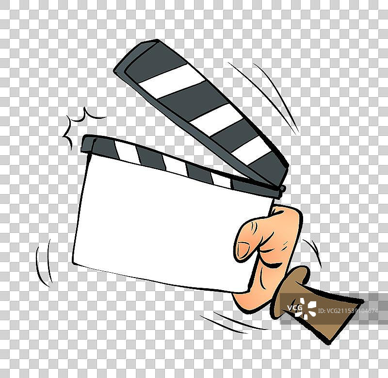 拍短视频电影用的道具场记板元素图片素材