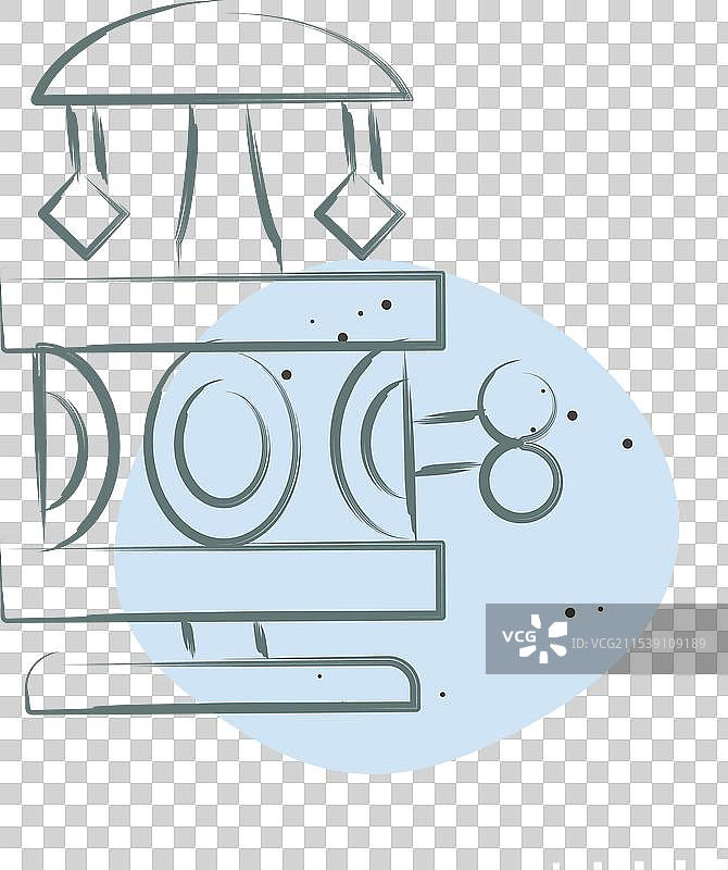 与复古装饰相关的音乐盒图标图片素材