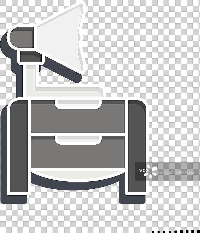 与复古装饰相关的复古声音图标图片素材