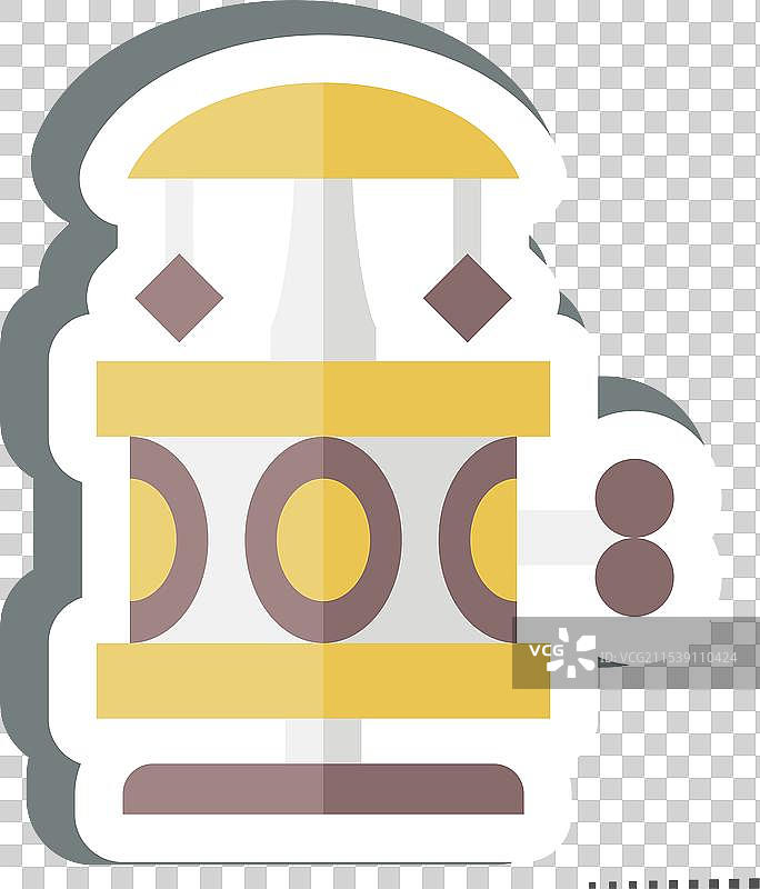 与复古装饰相关的音乐盒贴纸图片素材