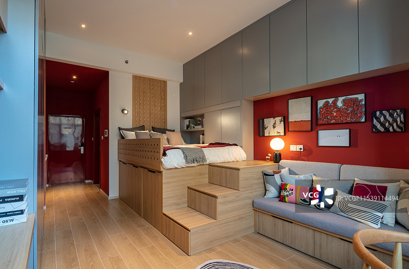 青年公寓中一居室格局图片素材