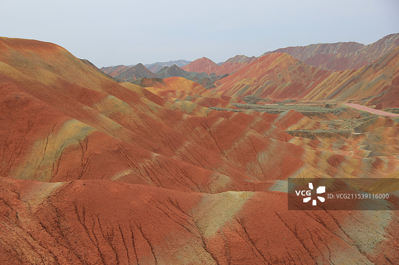 七彩丹霞图片素材