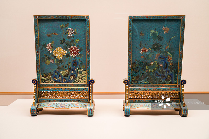 上海博物馆珐琅馆展品图片素材