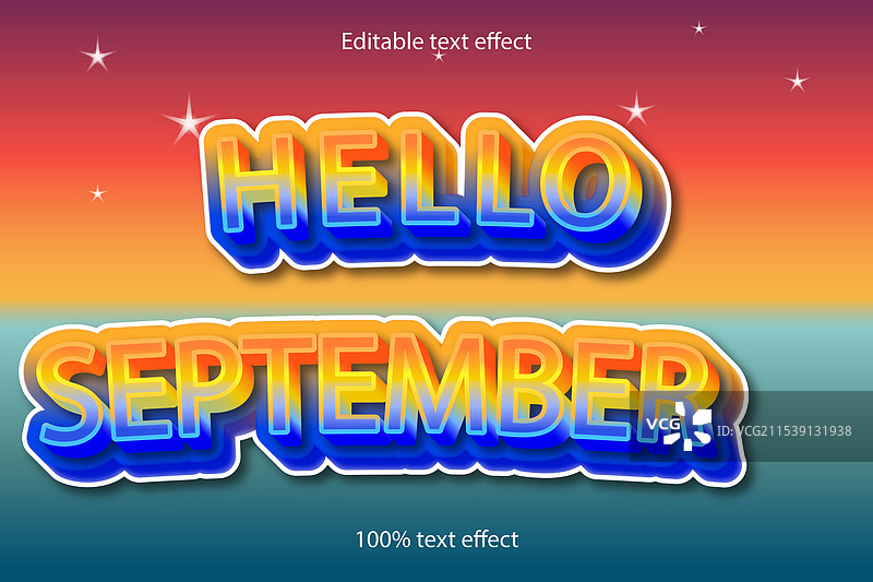 你好，九月测试效果图片素材