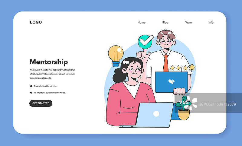 团队合作成功概念扁平化设计图片素材
