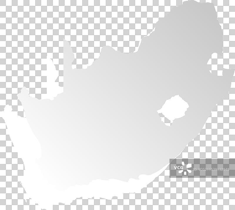 南非国家地图轮廓图片素材
