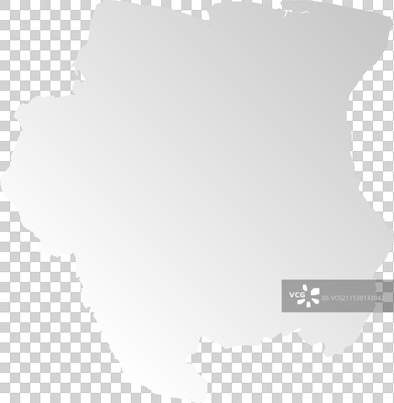 苏里南国家地图轮廓图片素材