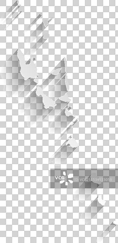 瓦努阿图国家地图轮廓图片素材