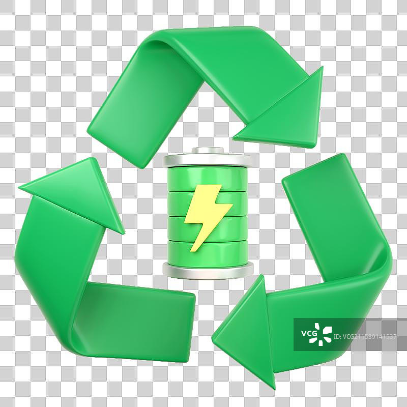 3D节能环保图标图片素材