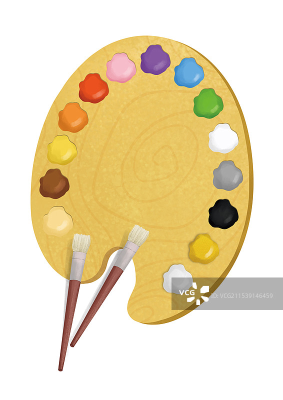 调色盘图片素材