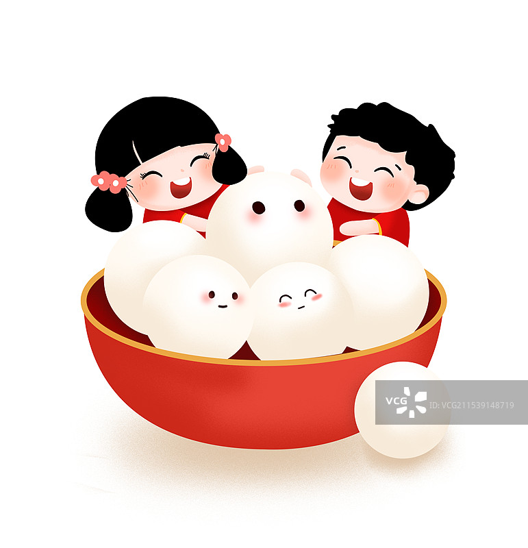 传统节日正月十五元宵节插画图片素材