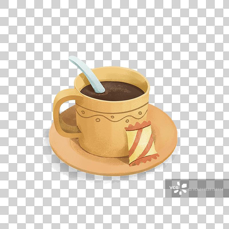 一杯黑咖啡图片素材