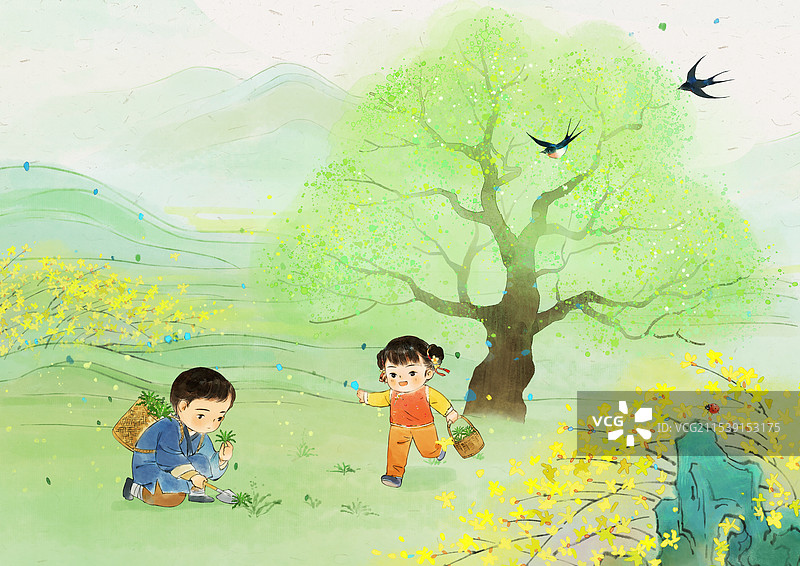 立春风景图片素材