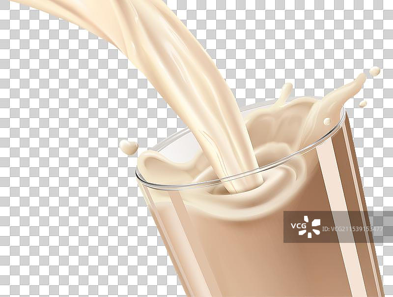 益生菌或酸奶饮料液体图片素材