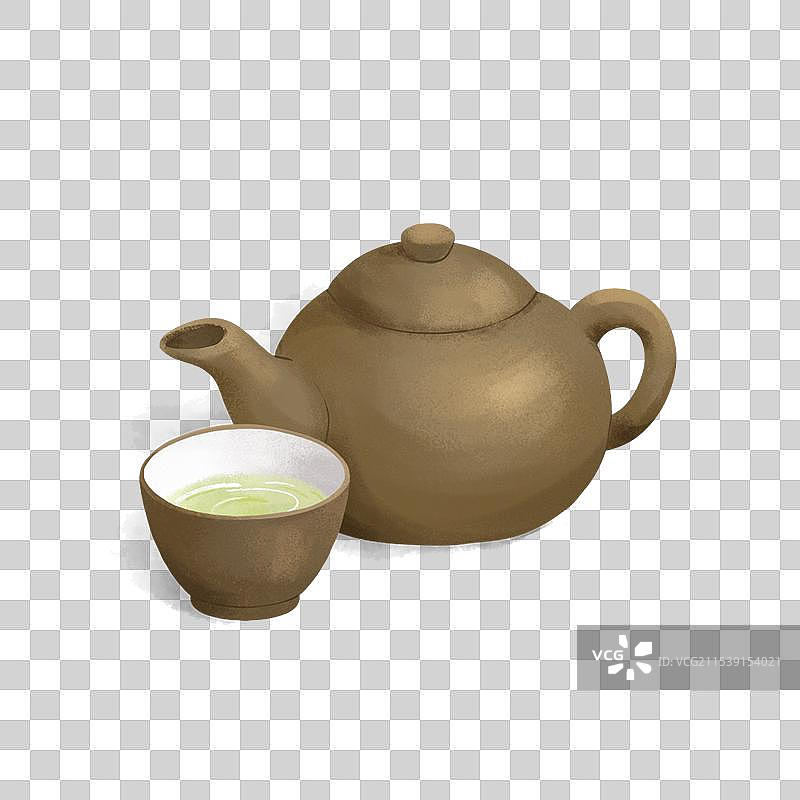 紫砂壶茶图片素材
