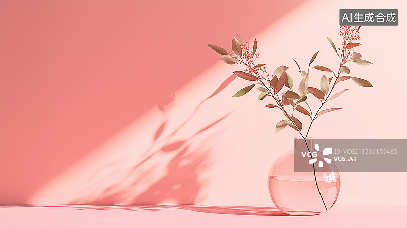 【AI数字艺术】3D写实拍摄风格暖色调光影静物背景马醉木花图片素材