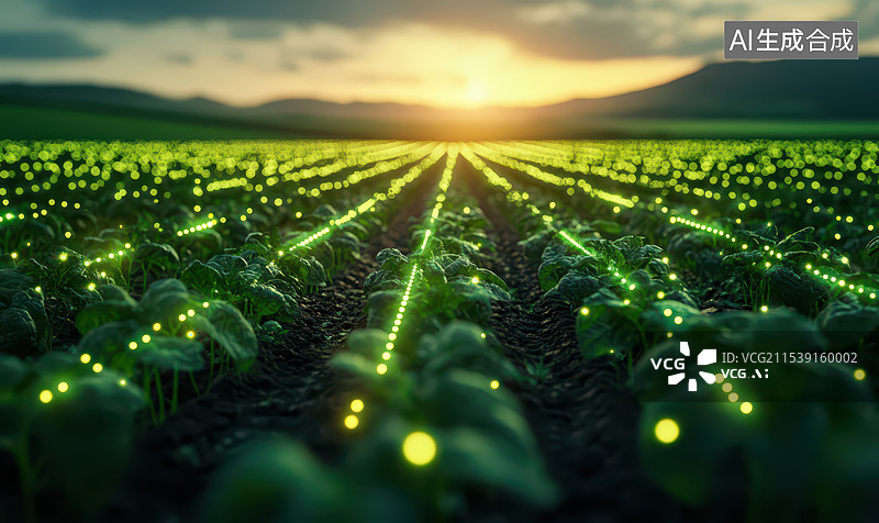 【AI数字艺术】互联网科技农业生产图片素材