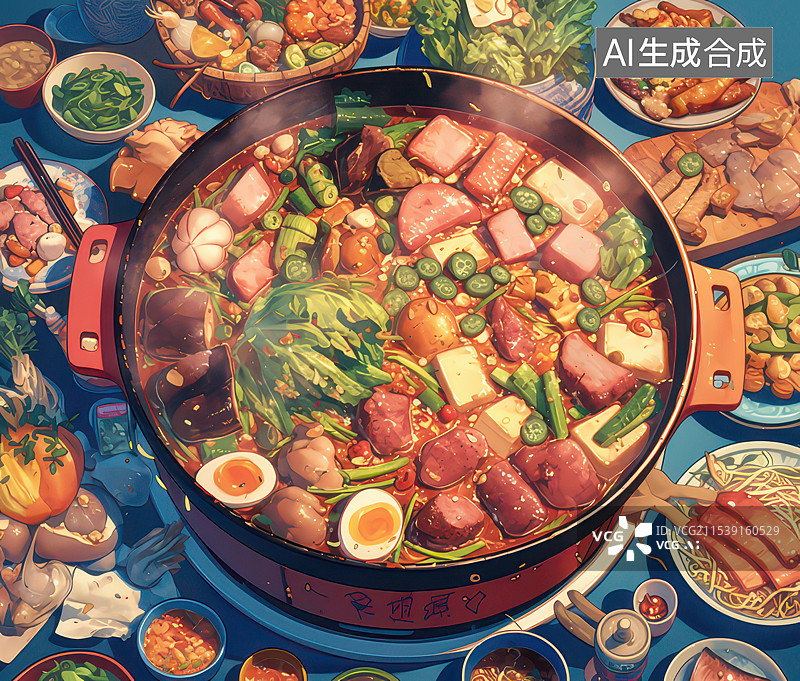 【AI数字艺术】火锅图片素材