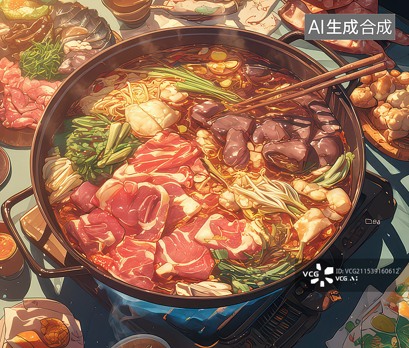 【AI数字艺术】火锅图片素材